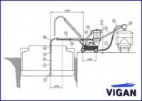 Bulk cargo mobile loading machine