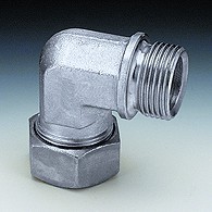 Screw-in fitting, angle 90°, French