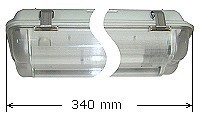 PT207 Compact fluores. light fitting 2x7w 