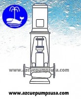 CM - Vertical In-line centrifugal pump, with flexible coupling