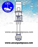 VST 	Vertical centrifugal pump for lube oil, based on DIN 24255, outside motor, column and submersed pump