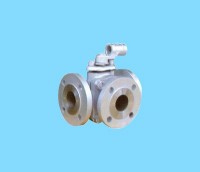 L Type 3-way Flanged Ball Valve