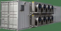 Containerized HVAC room