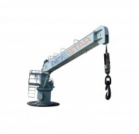 Hydraulic deck crane