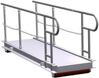 Aluminium gangway ladder