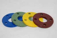 Powder coated flanges