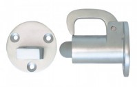 Door stopper DIN 81406 A, 60 mm or 90 mm with catch plate (Material: Brass or Stainless steel)