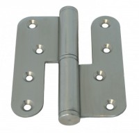 Door hinge 100x86x3 mm, right / left loose pin (Stainless steel)