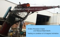 3T/8m Provision Crane  c/w Rescue Boat Davit 