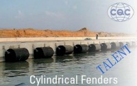 cylindrical rubber fender for dock  , jetty and quay 