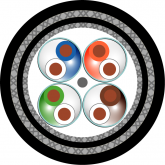    Cat. 6 4x2x23/1 AWG S/FTP SBA LSZH-SHF1 Industry / Computer & LAN / Cat. 6 / Application / Horizontal